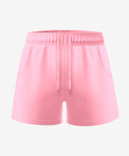 shorts rosa pastello da donna