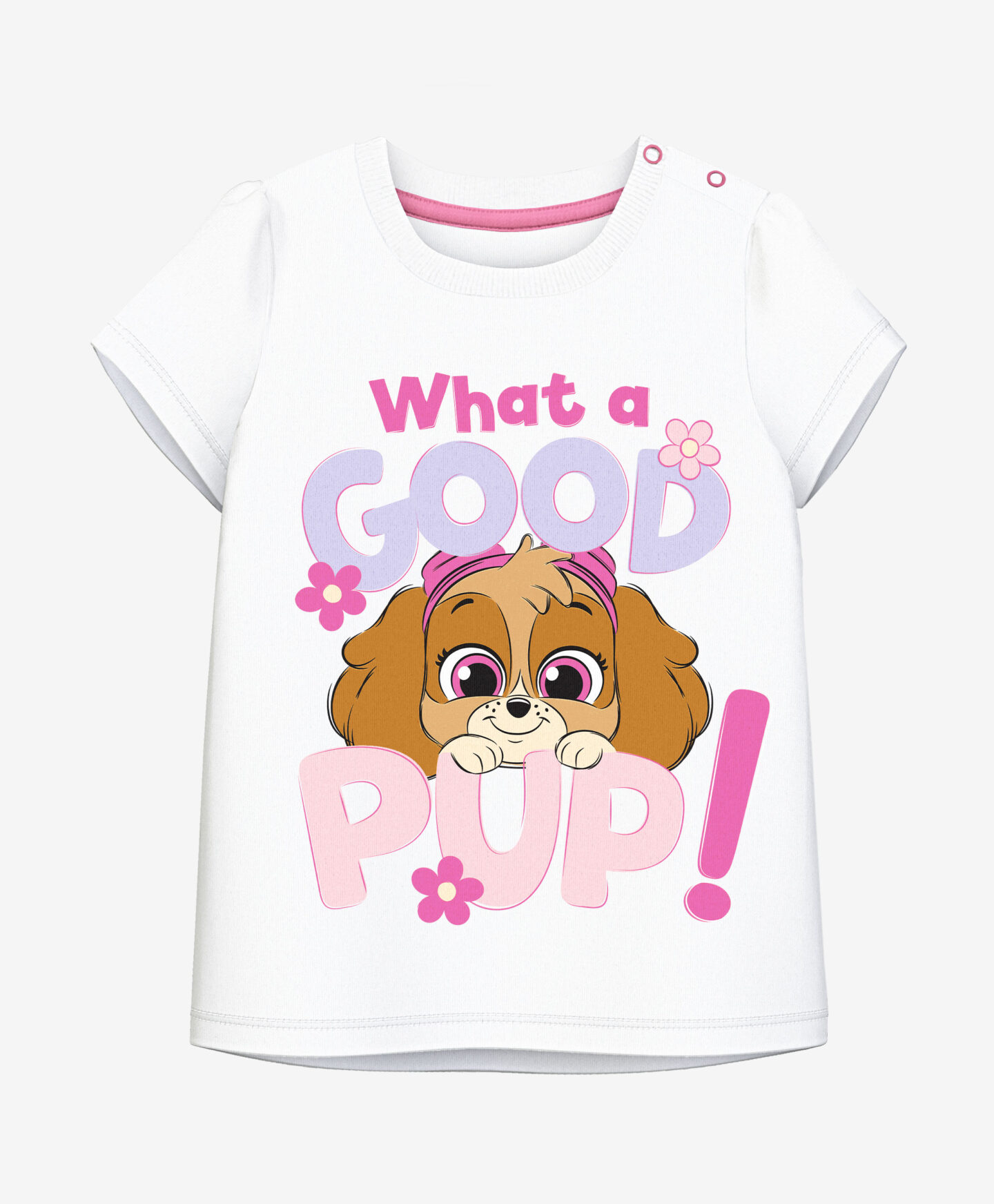 t-shirt bianca neonata paw patrol