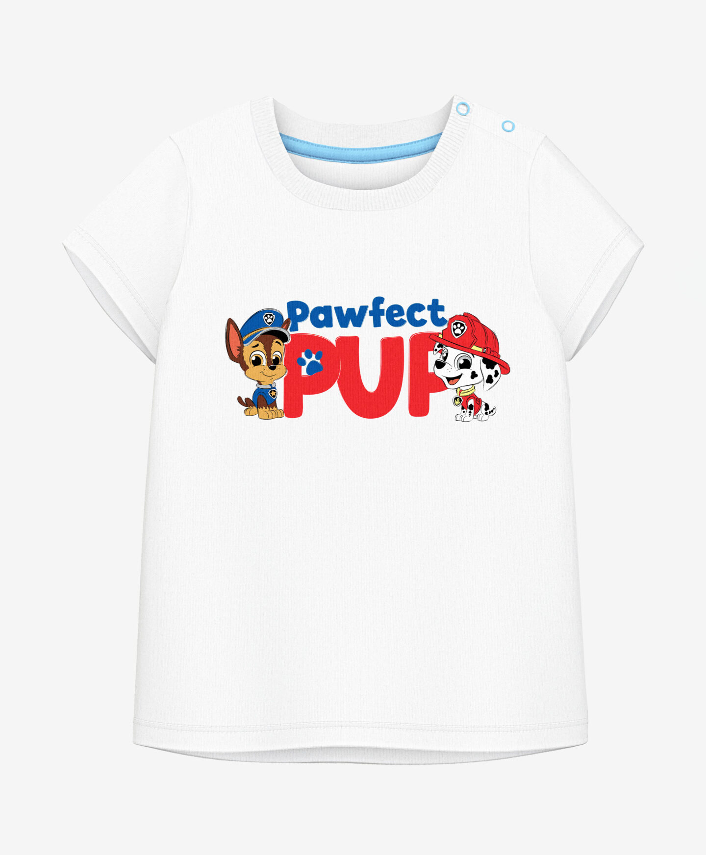 t-shirt bianca neonato paw patrol