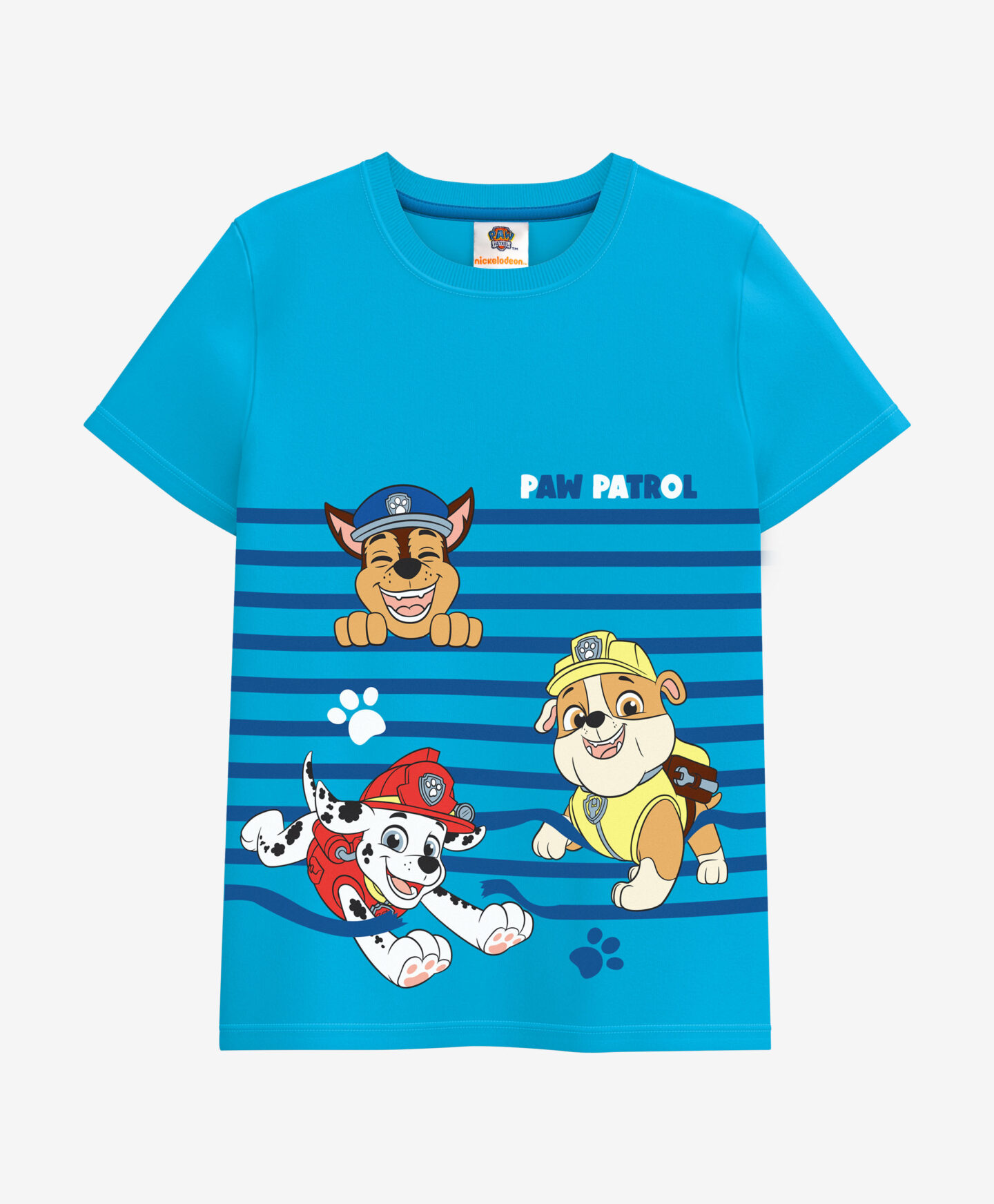 t-shirt blu da bambino paw patrol