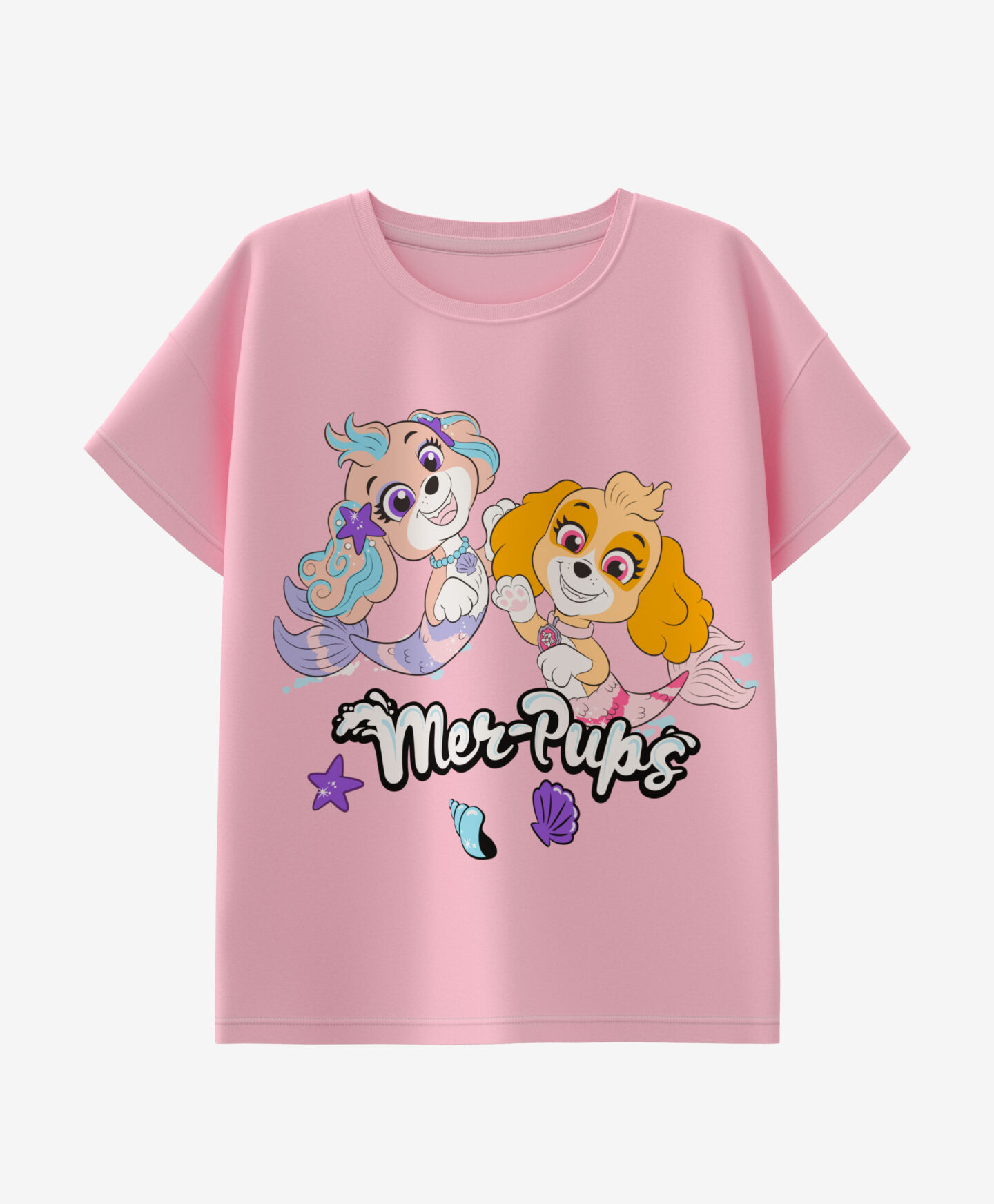t-shirt rosa bambina paw patrol