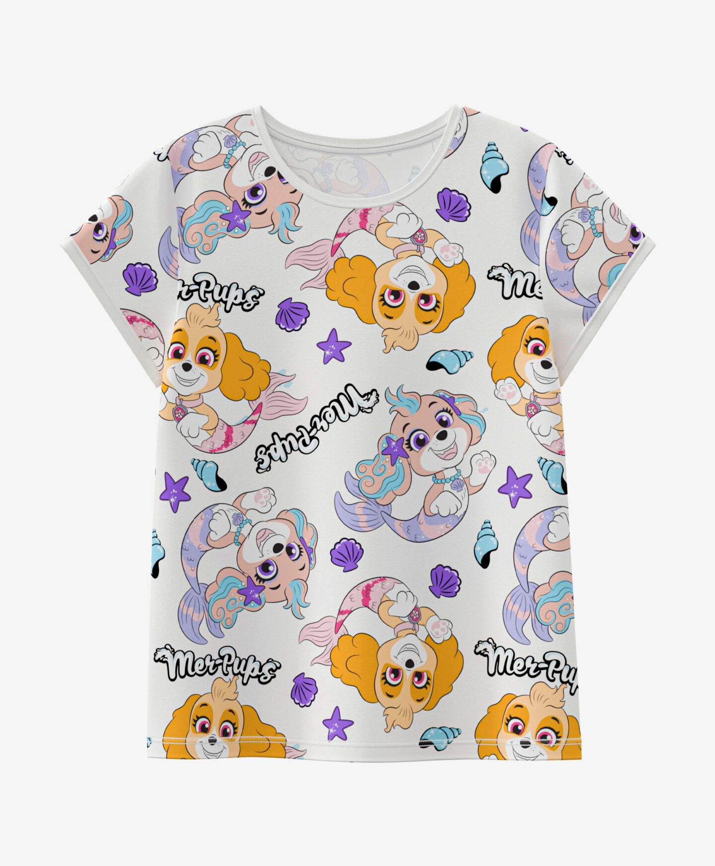 t-shirt bianca bambina paw patrol