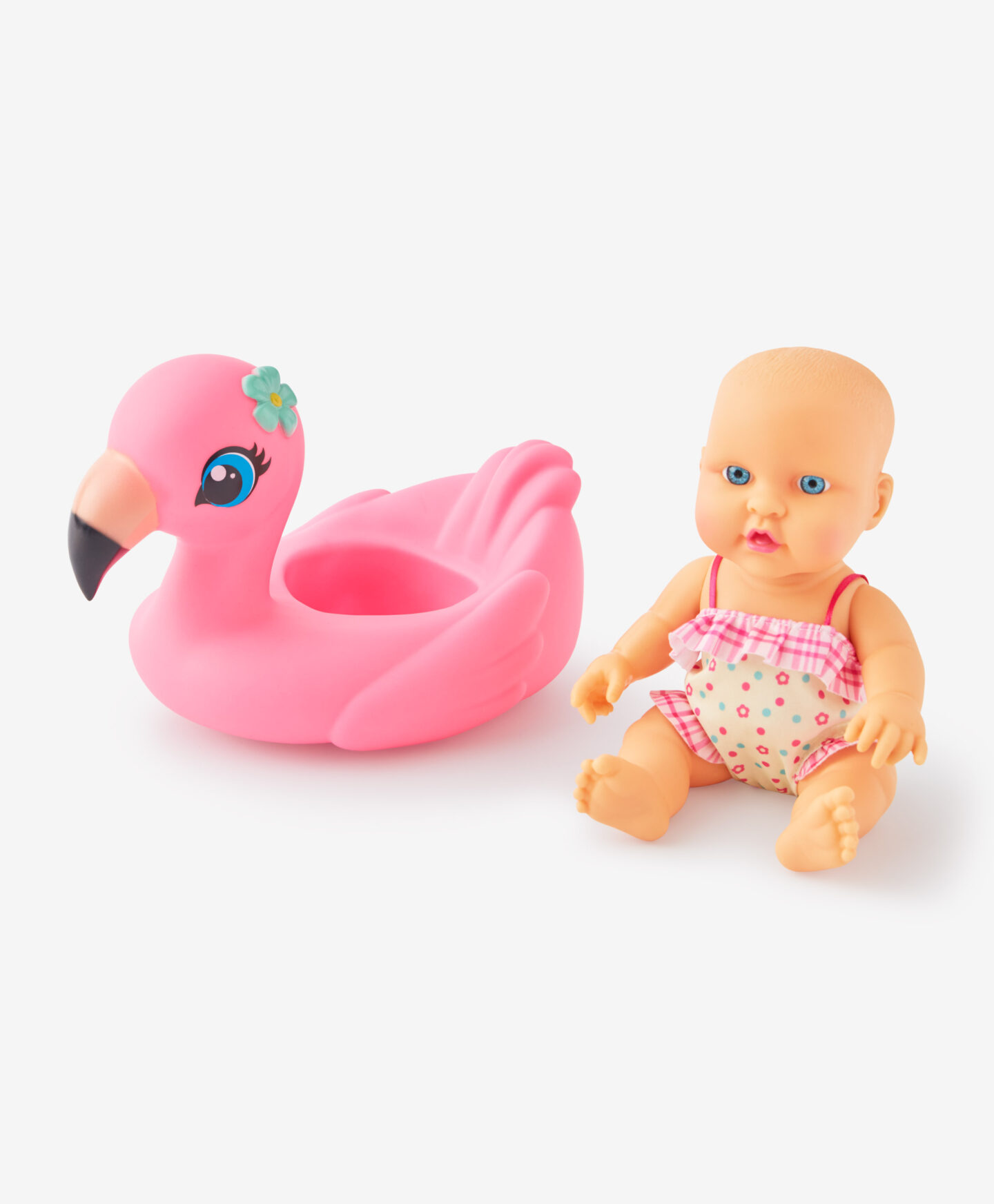 bambola baby lilly e fenicottero