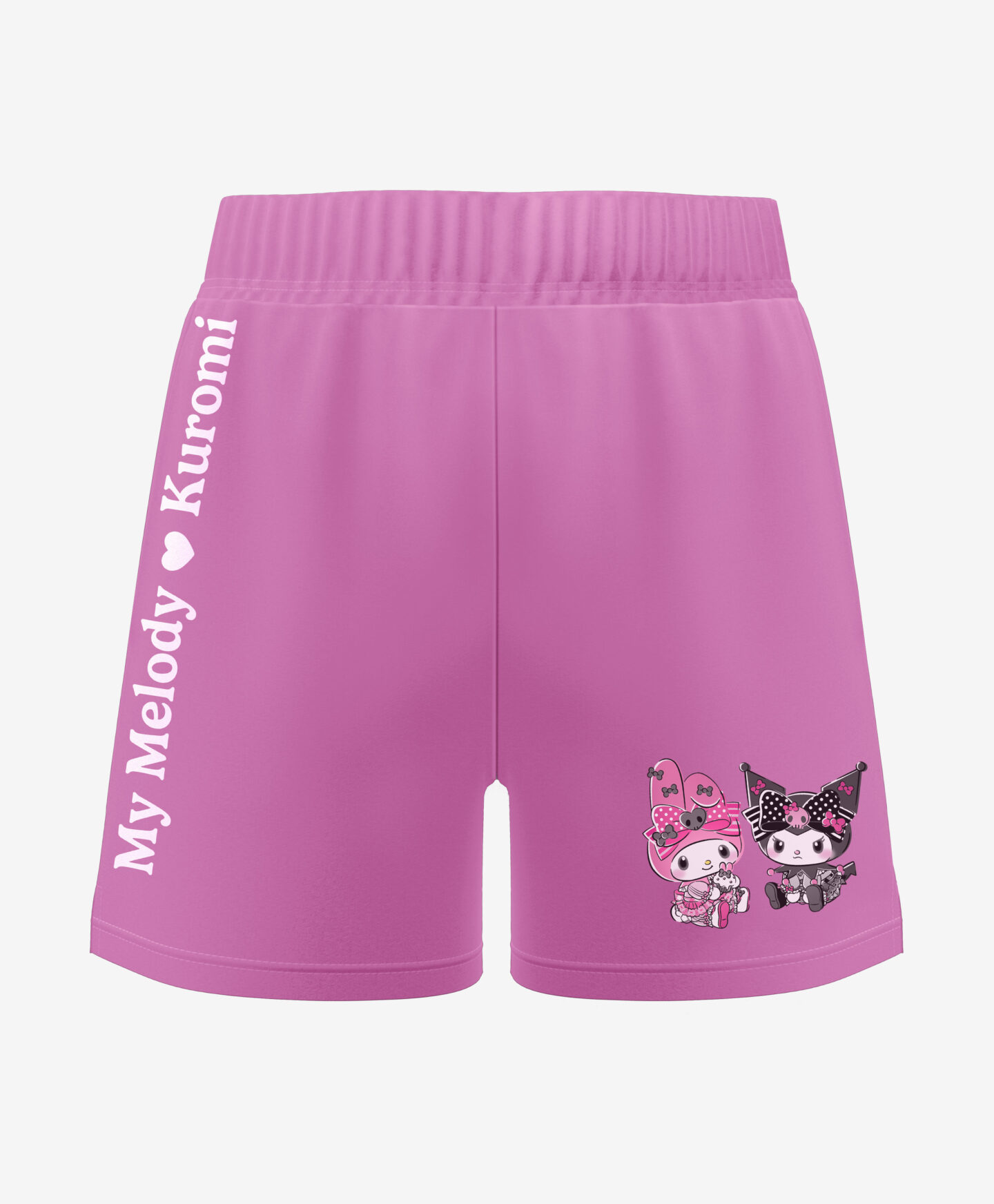 shorts rosa kuromi da ragazza