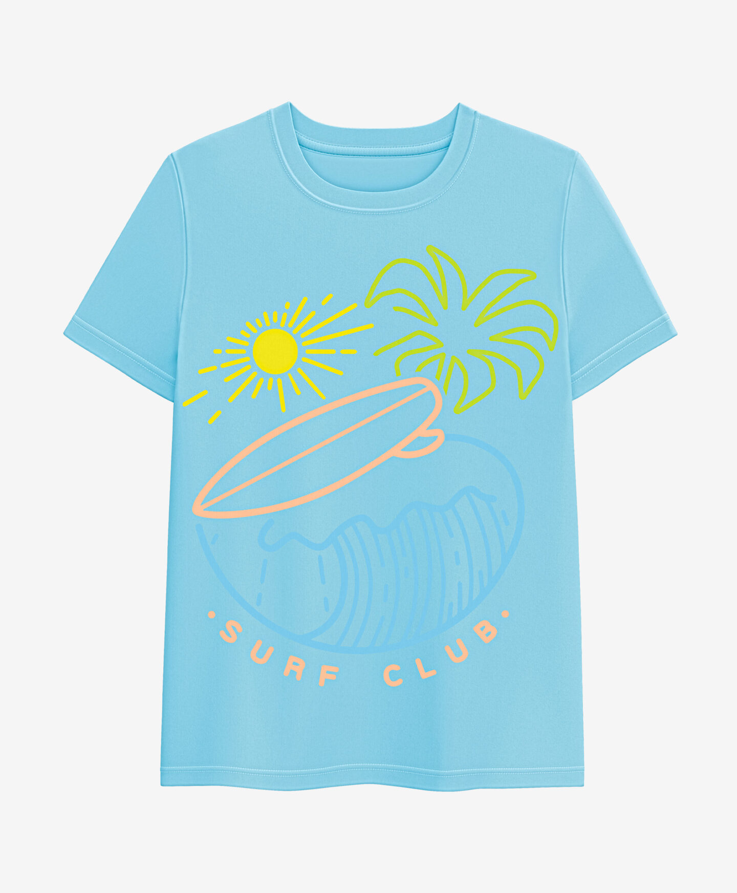 t-shirt estiva azzurra da bambino