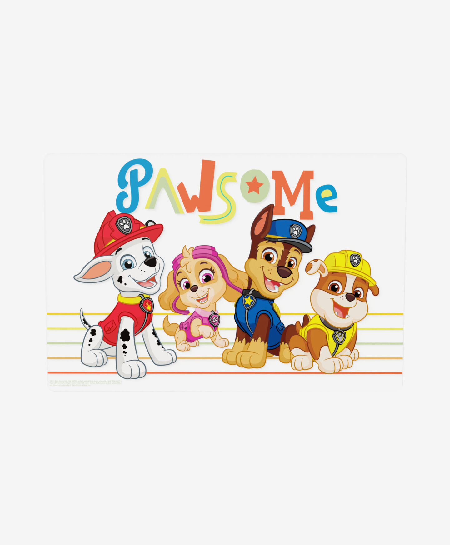 tovaglietta bianca di paw patrol