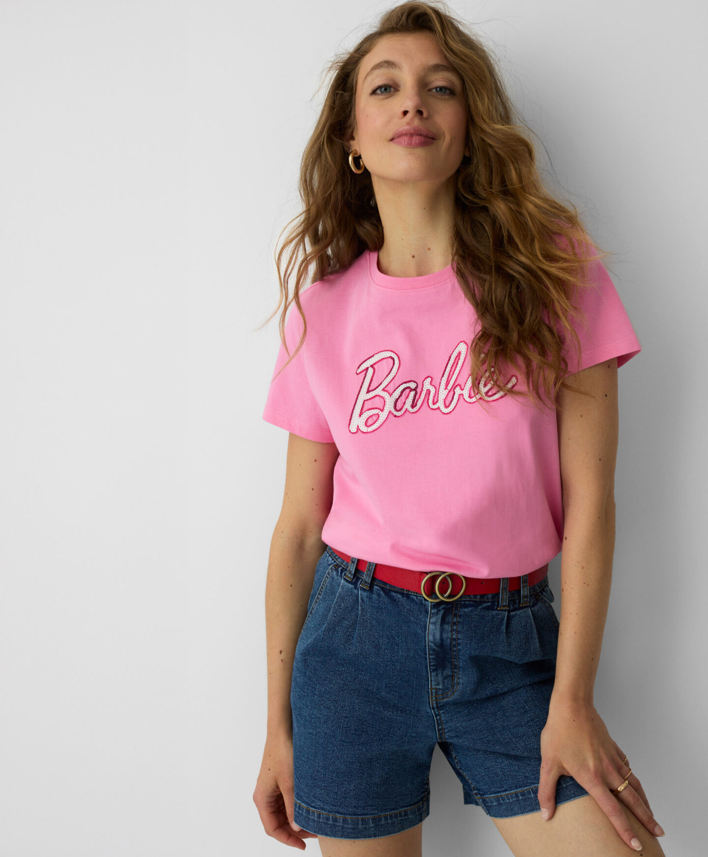 t-shirt rosa di barbie da donna
