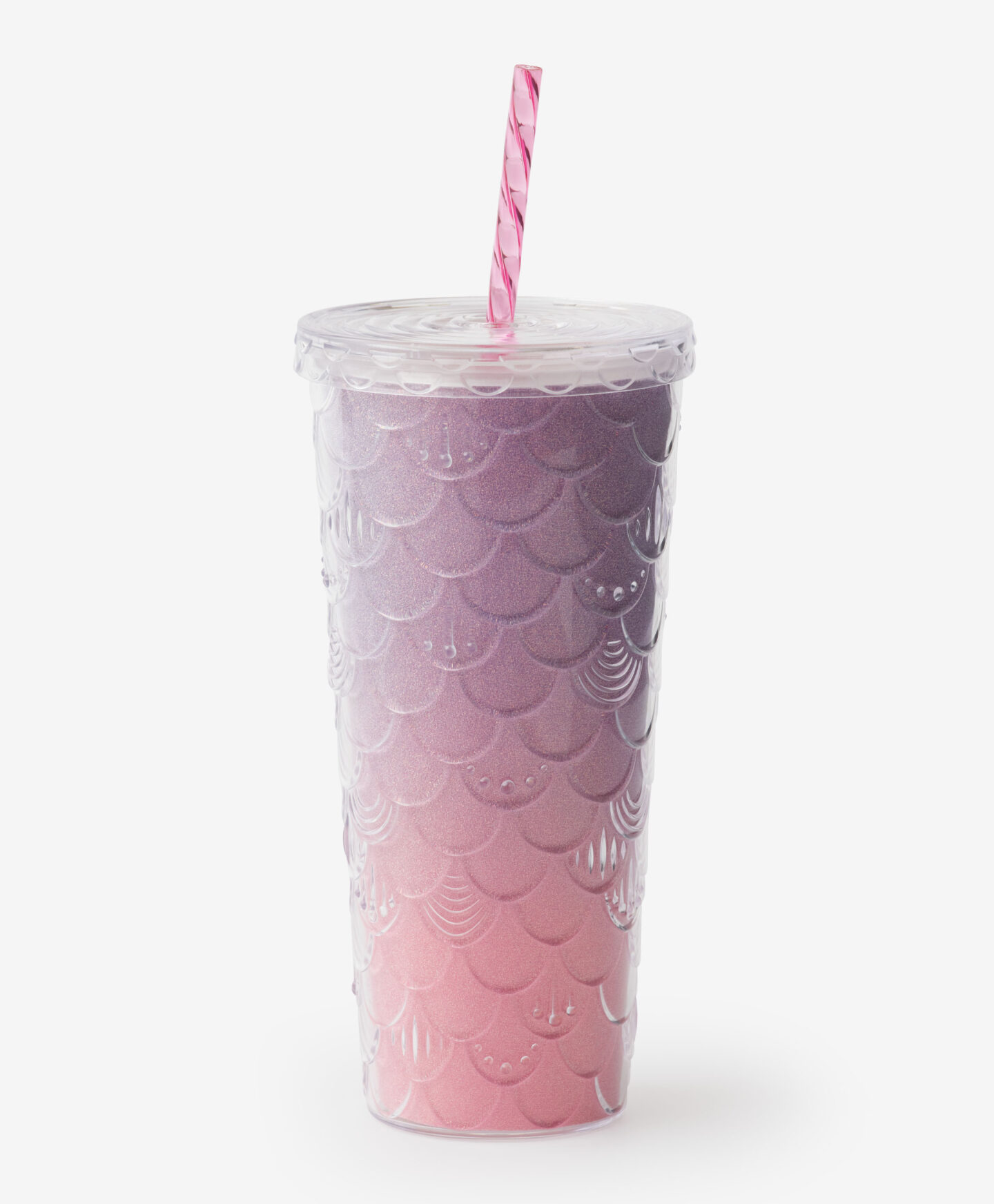 bicchiere rosa con cannuccia