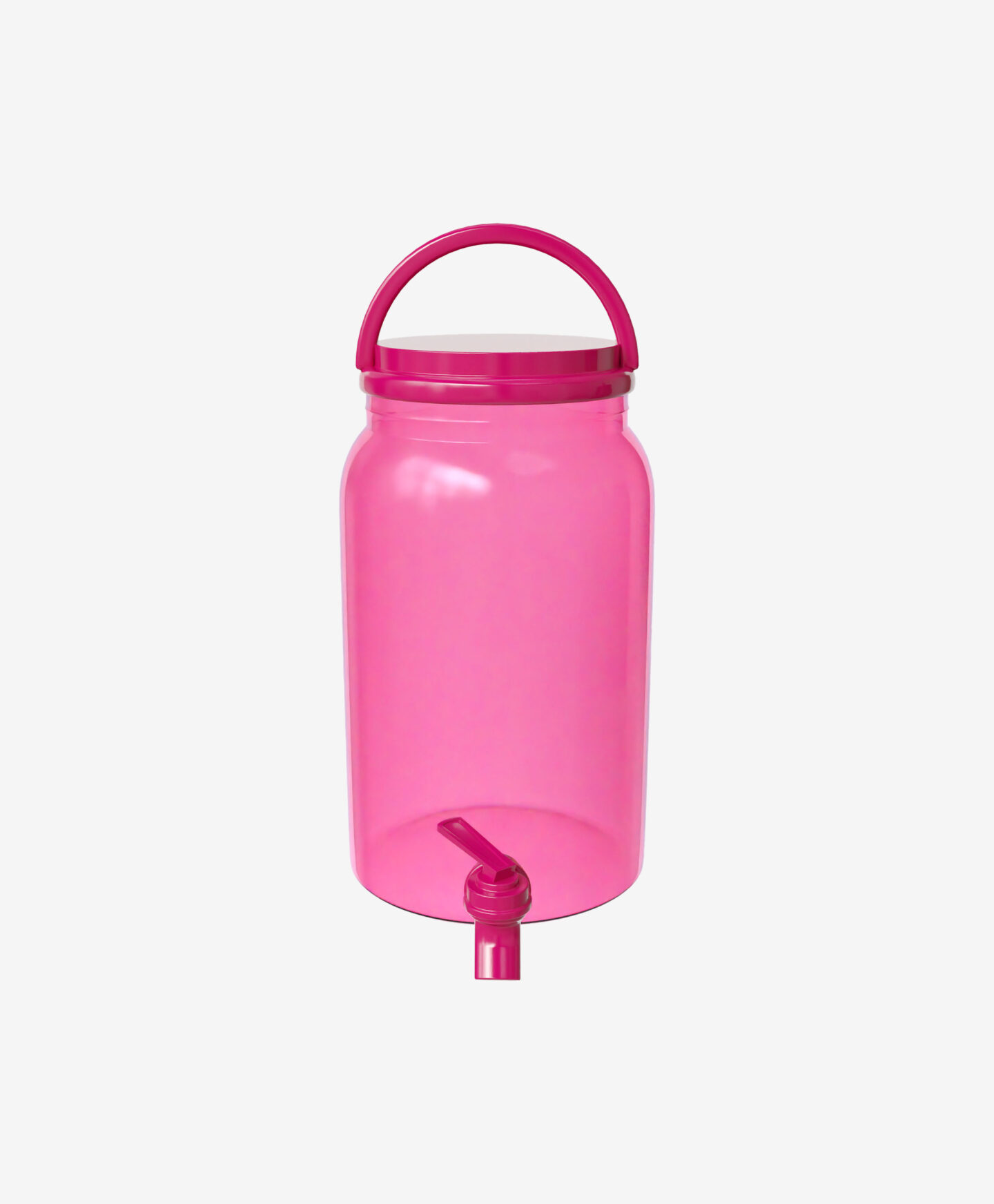 brocca rosa con rubinetto