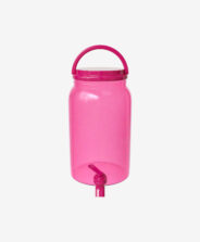 brocca rosa con rubinetto
