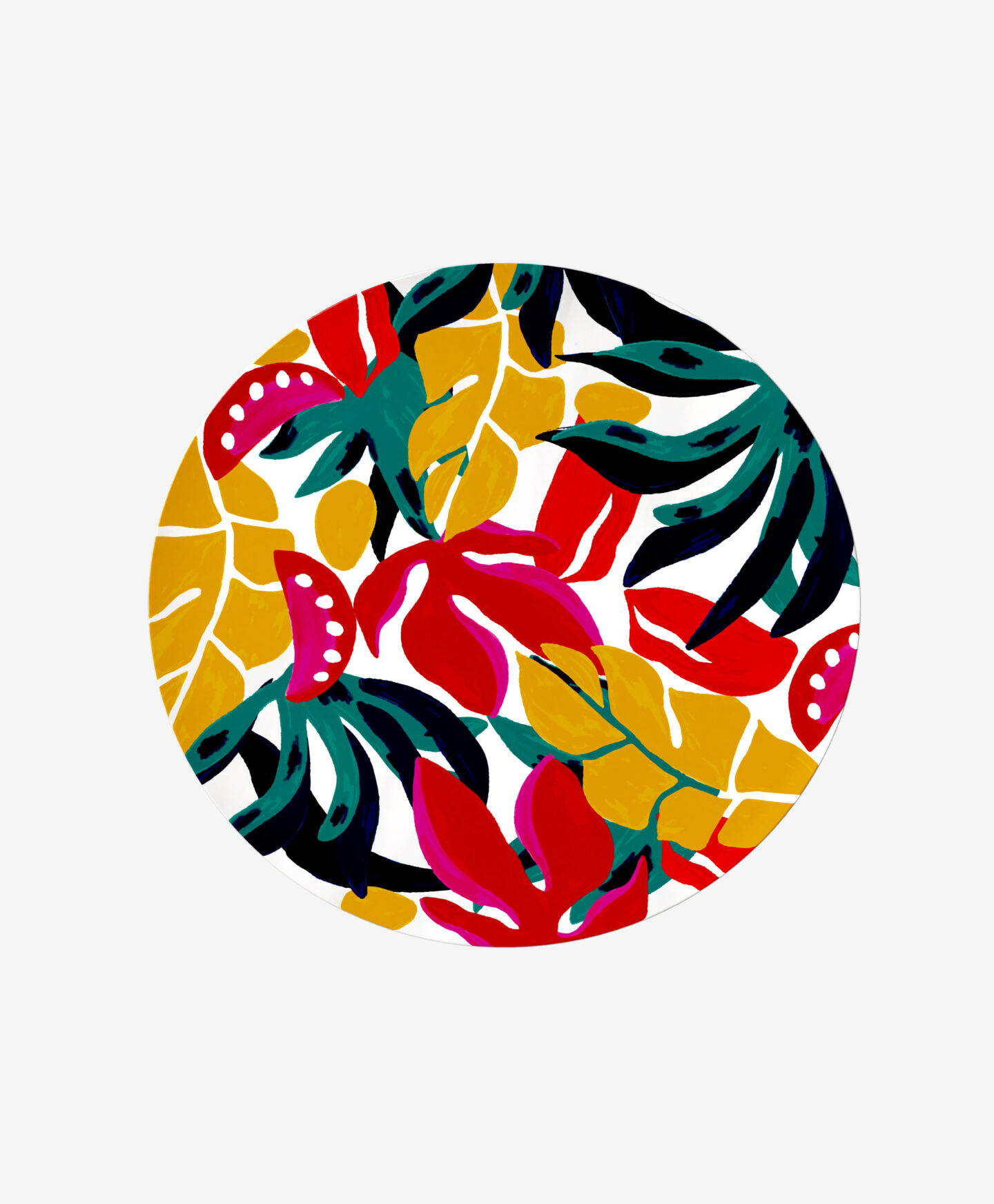 piatto tropicale colorato