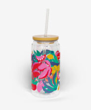 bicchiere tropicale con cannuccia