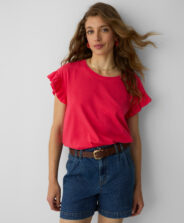 T-shirt damski czerwony