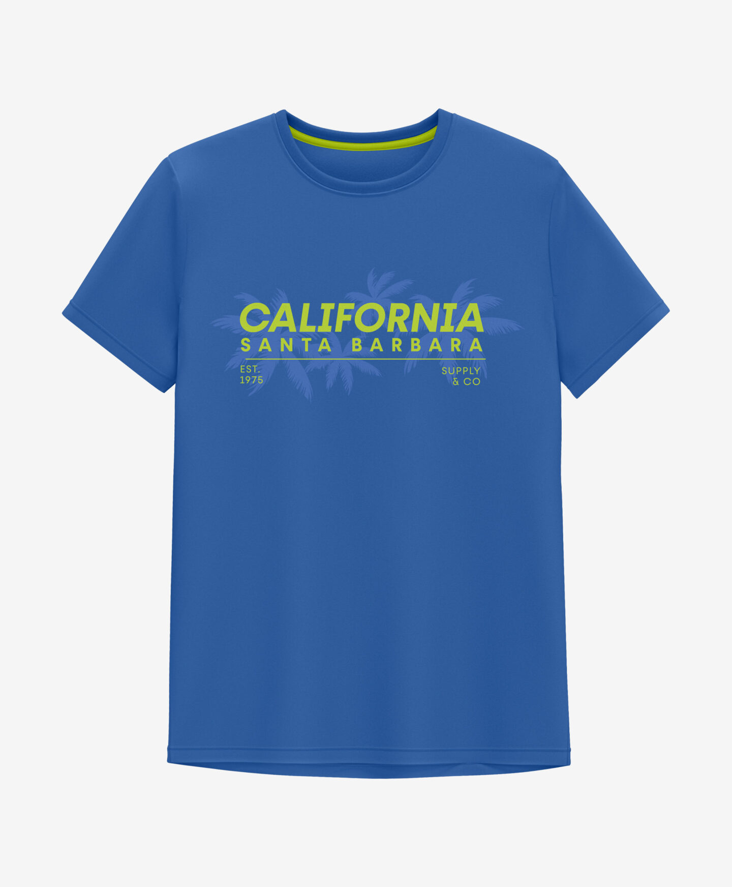 t-shirt estiva blu da uomo