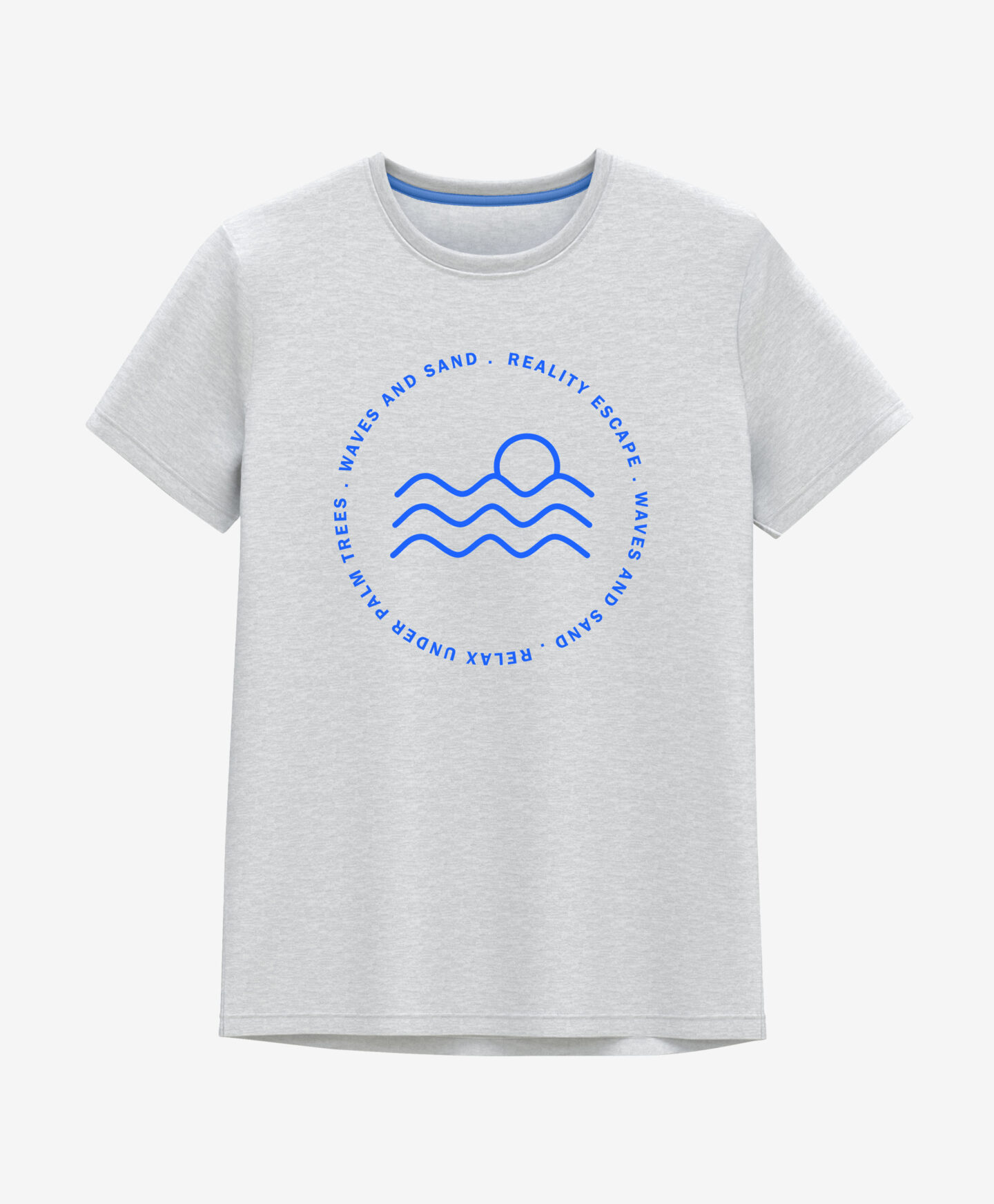 t-shirt estiva grigia da uomo