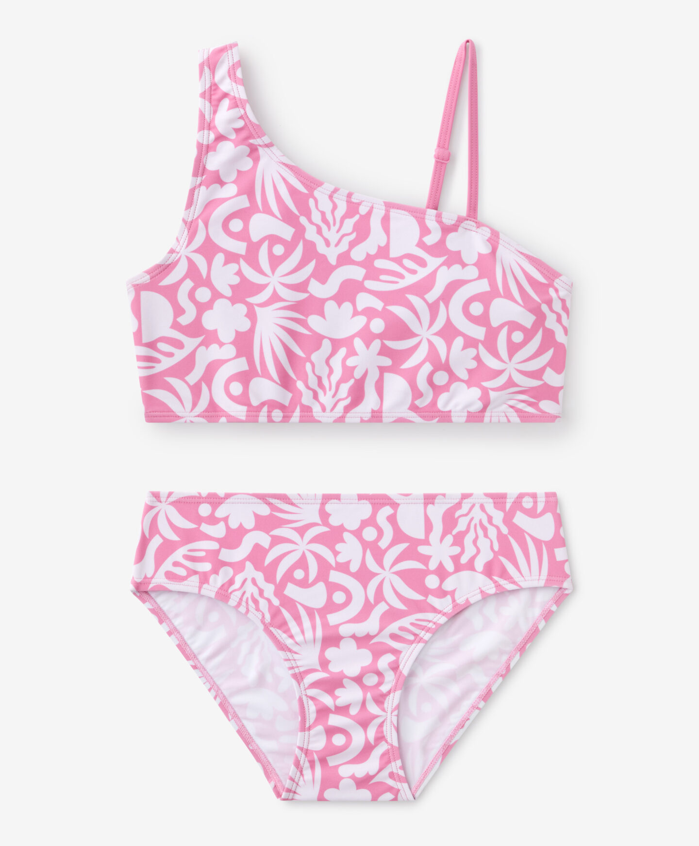 costume rosa con fantasia ragazza