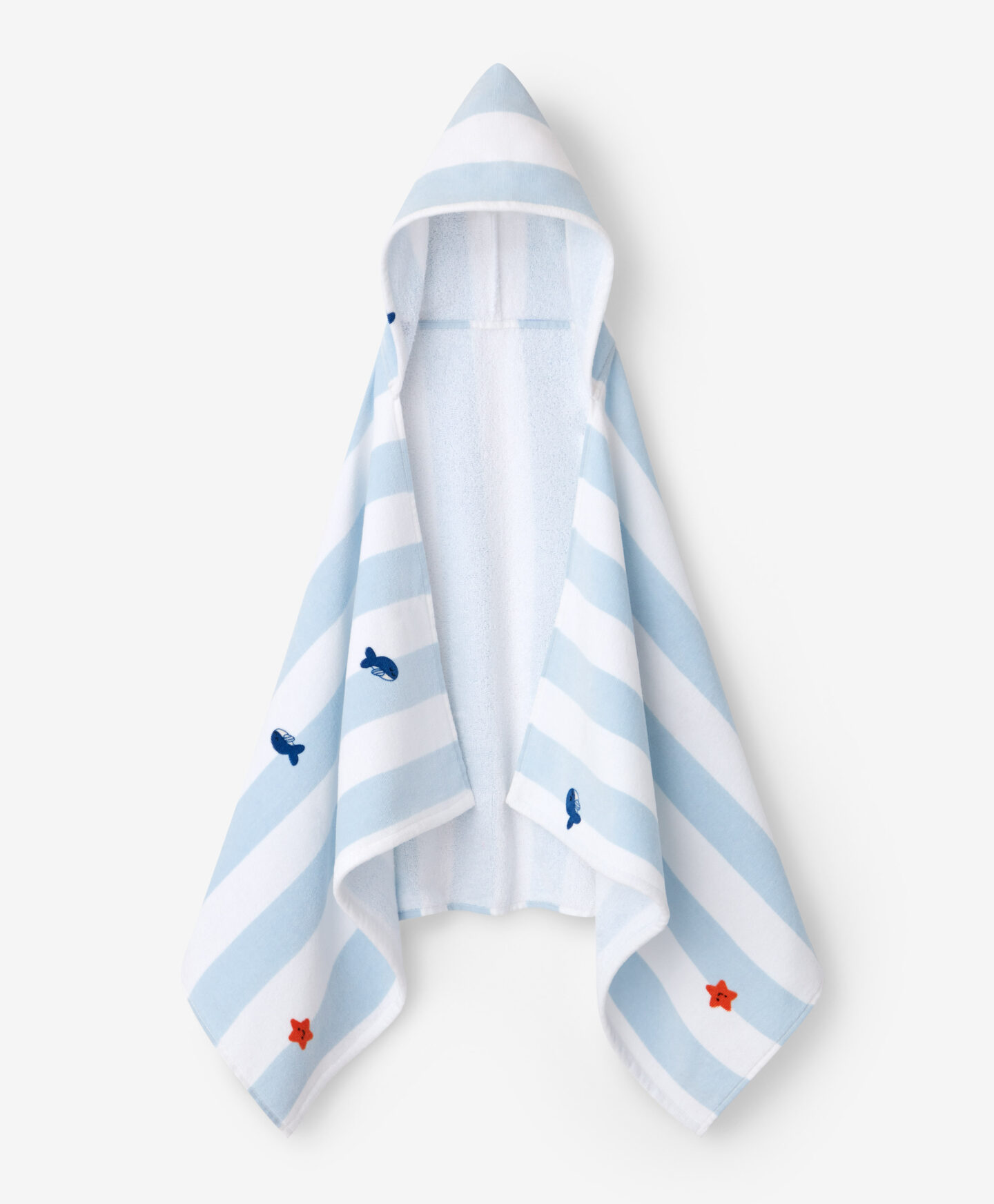 asciugamano per neonato blu