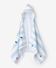 asciugamano per neonato blu