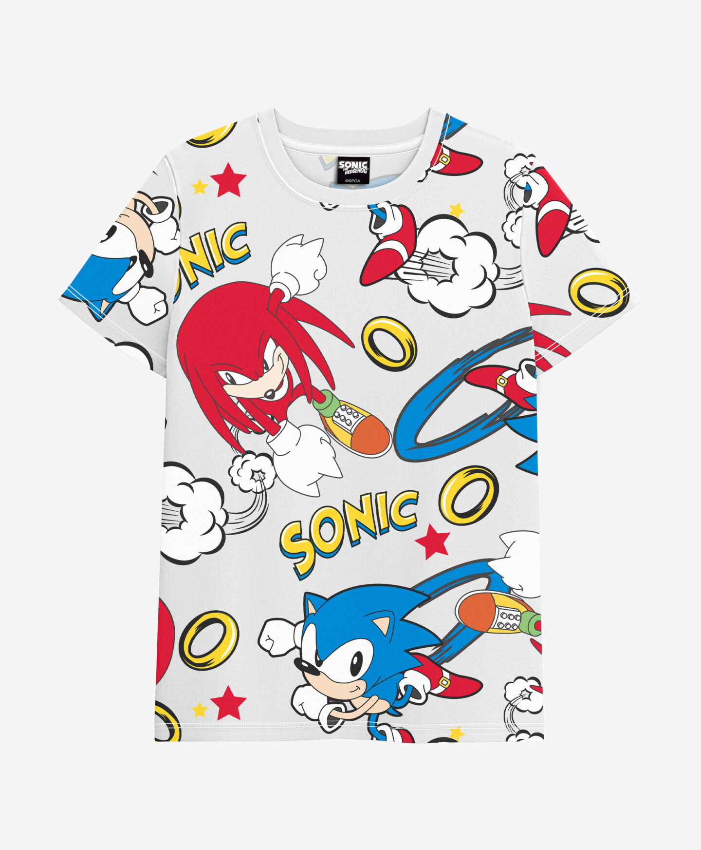 t-shirt da bambino di sonic