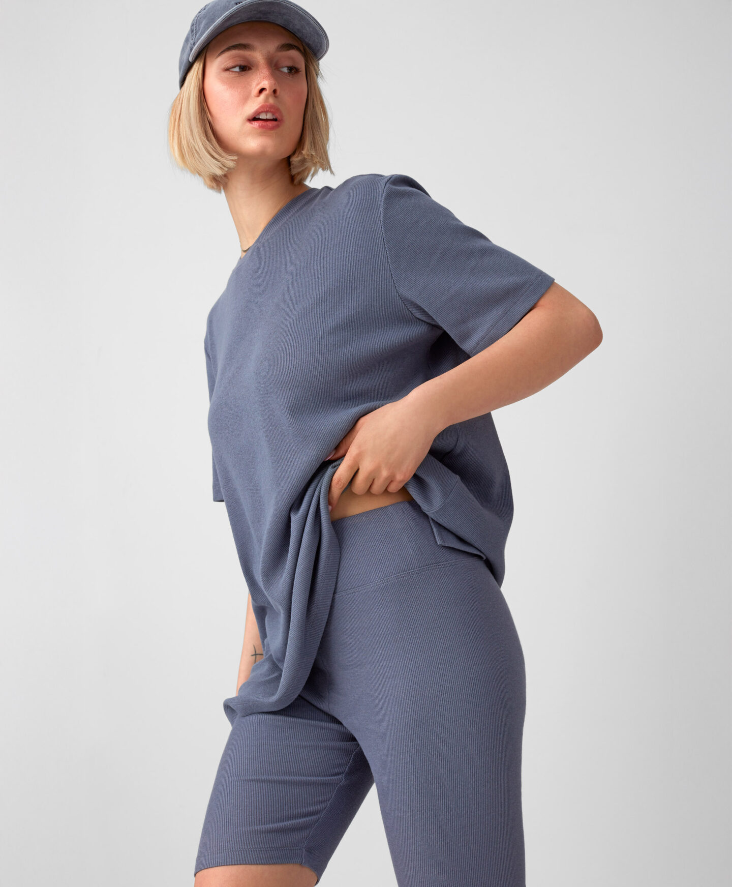 leggings grigi da donna