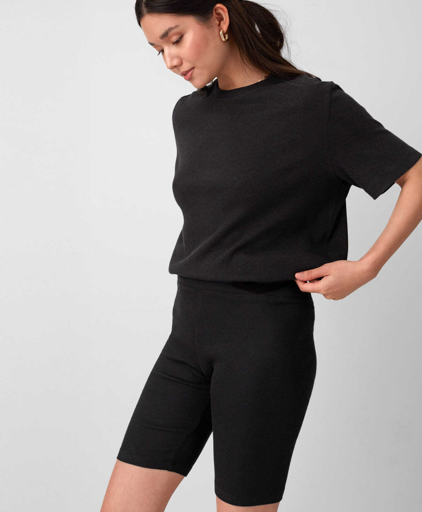 leggings neri da donna