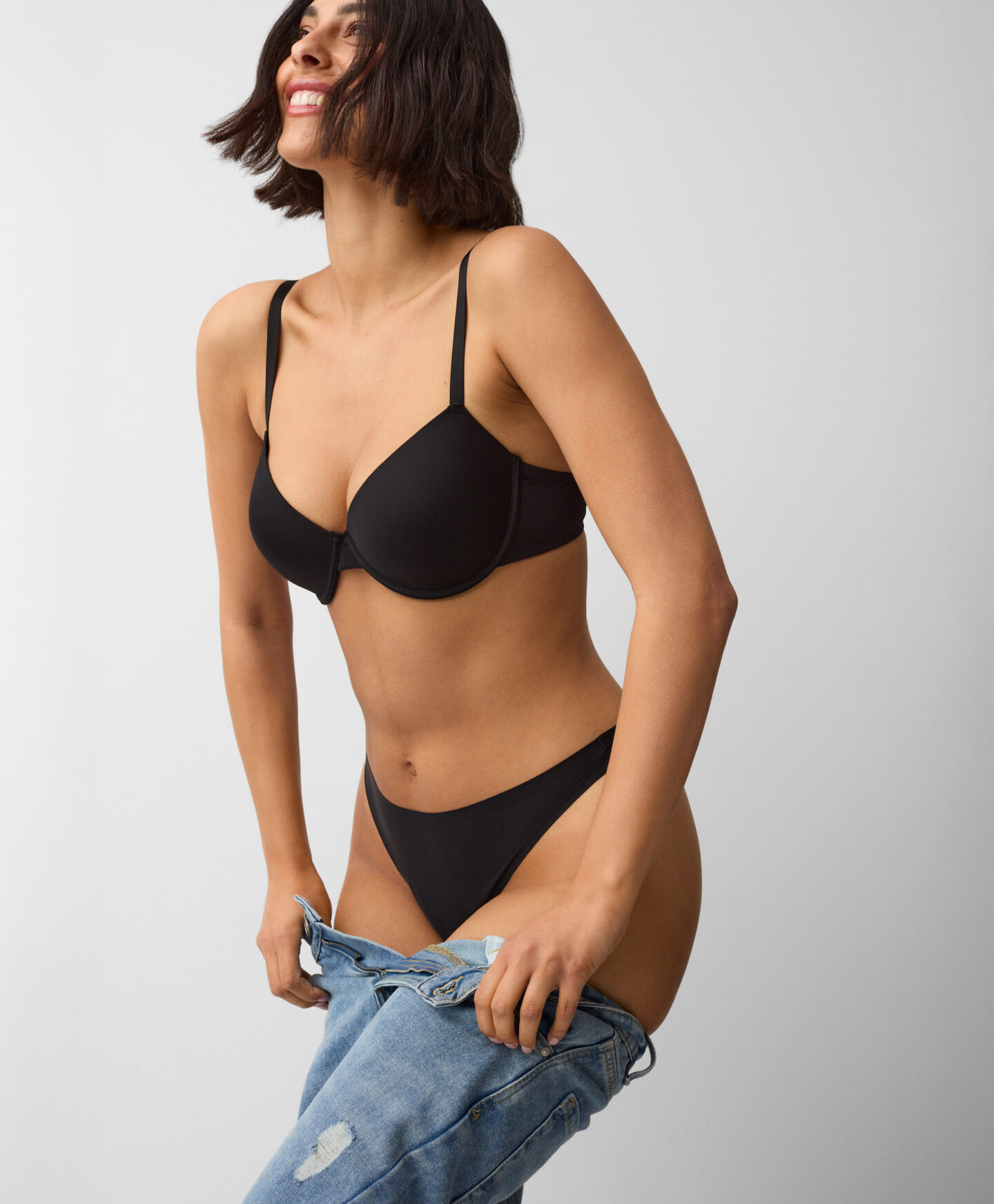 set perizomi neri da donna