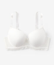 reggiseno bianco a balconcino