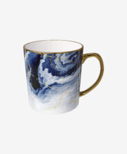 tazza effetto marmo blu