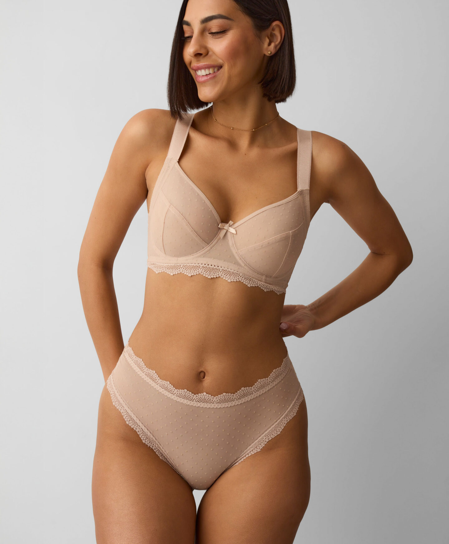 reggiseno beige morbido