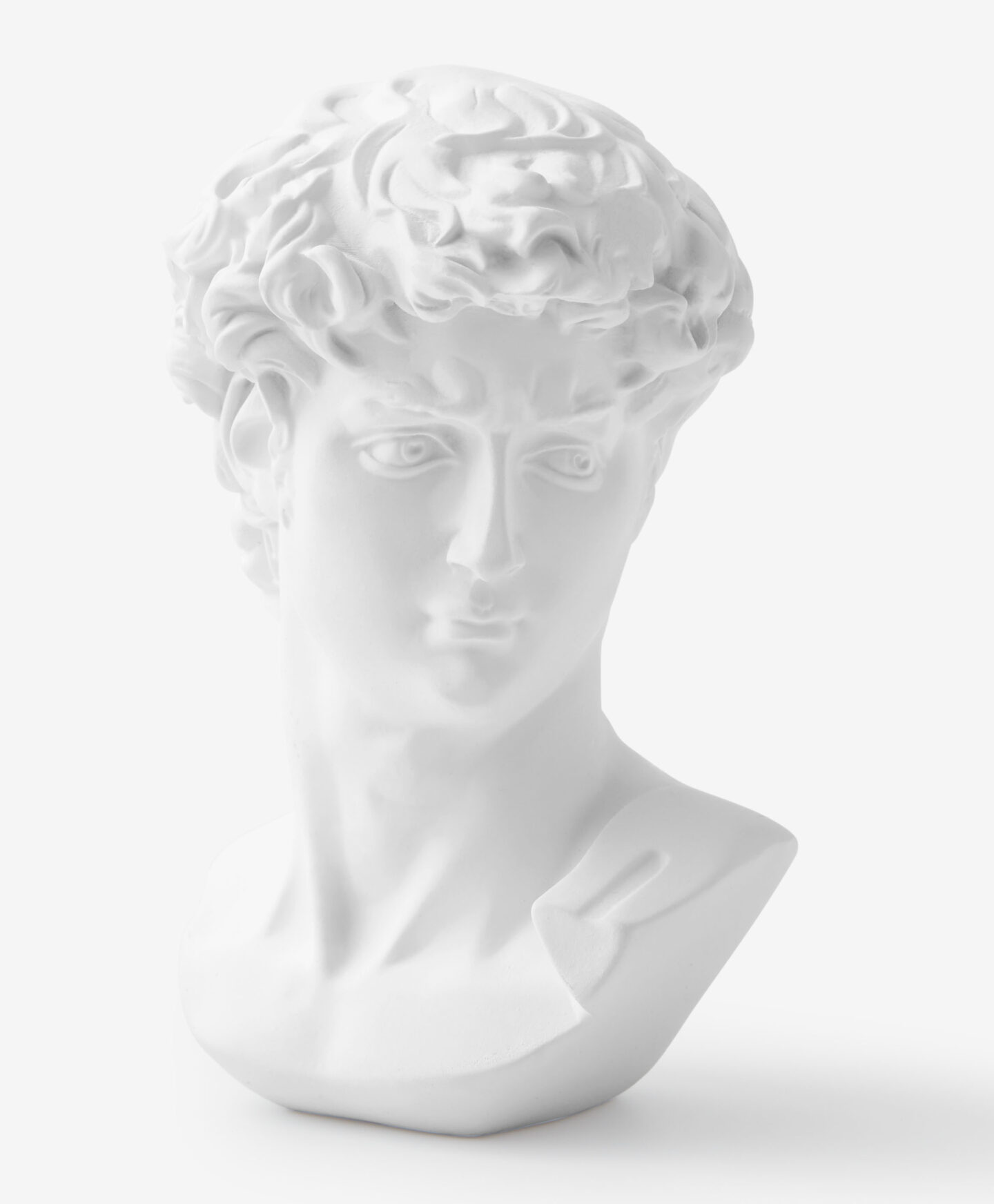 busto decorativo bianco
