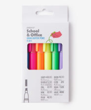 set di evidenziatori fluo