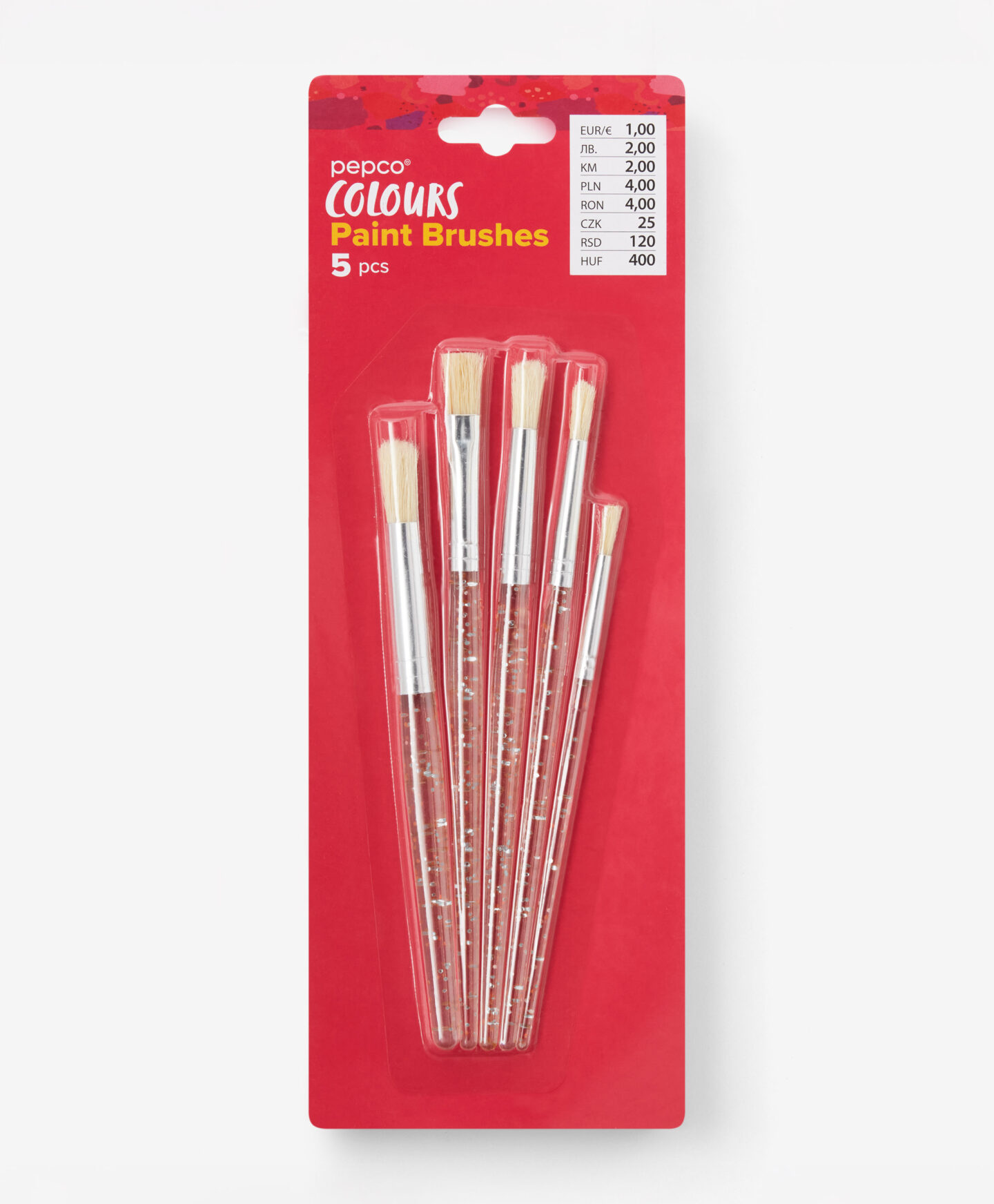 set pennelli glitter argentati