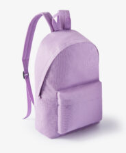zaino viola con tasca frontale