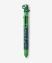 penna multicolore con dinosauro