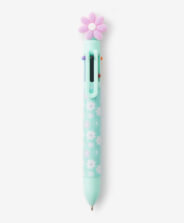 penna multicolore con fiore