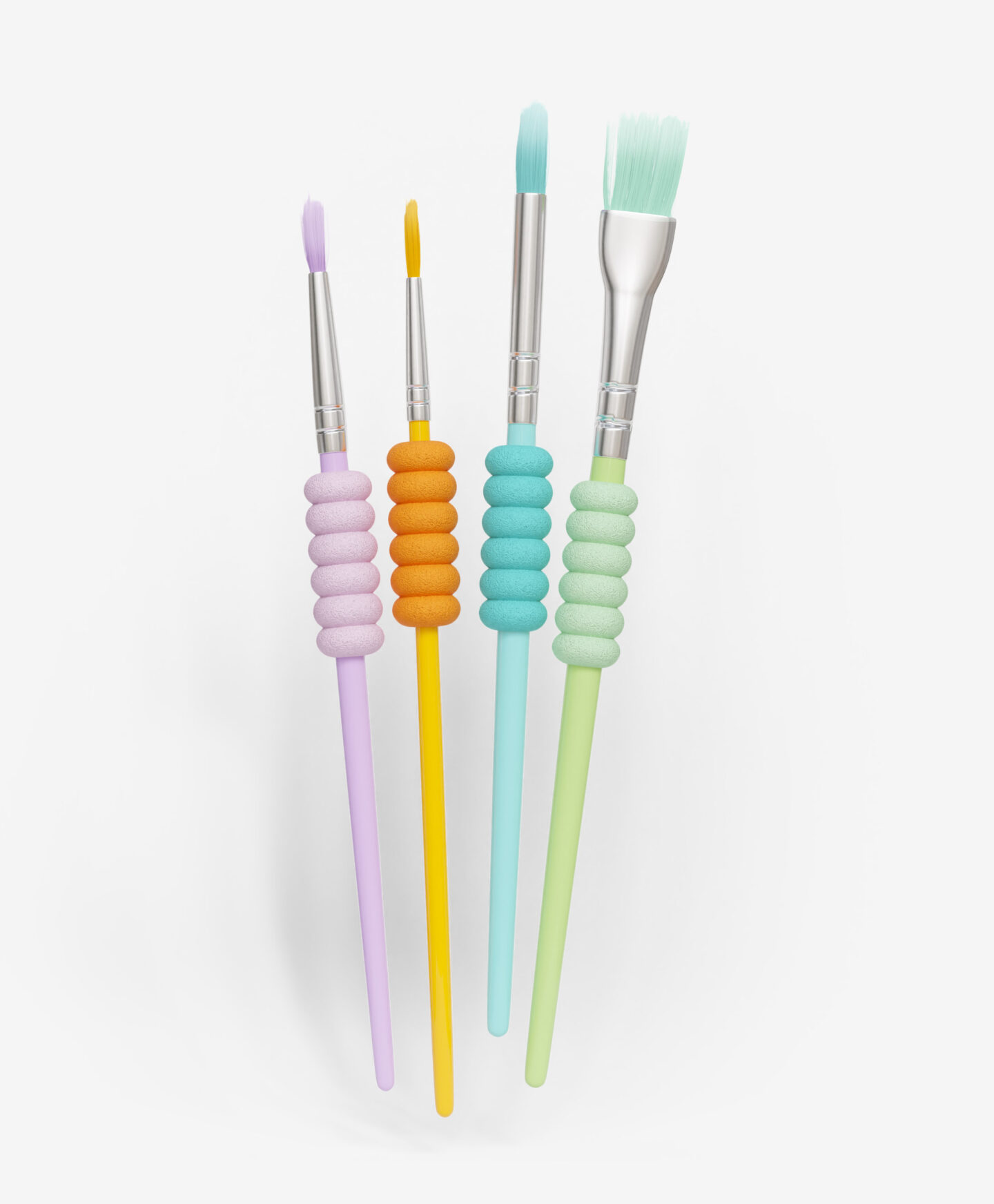 pennelli ergonomici multicolore