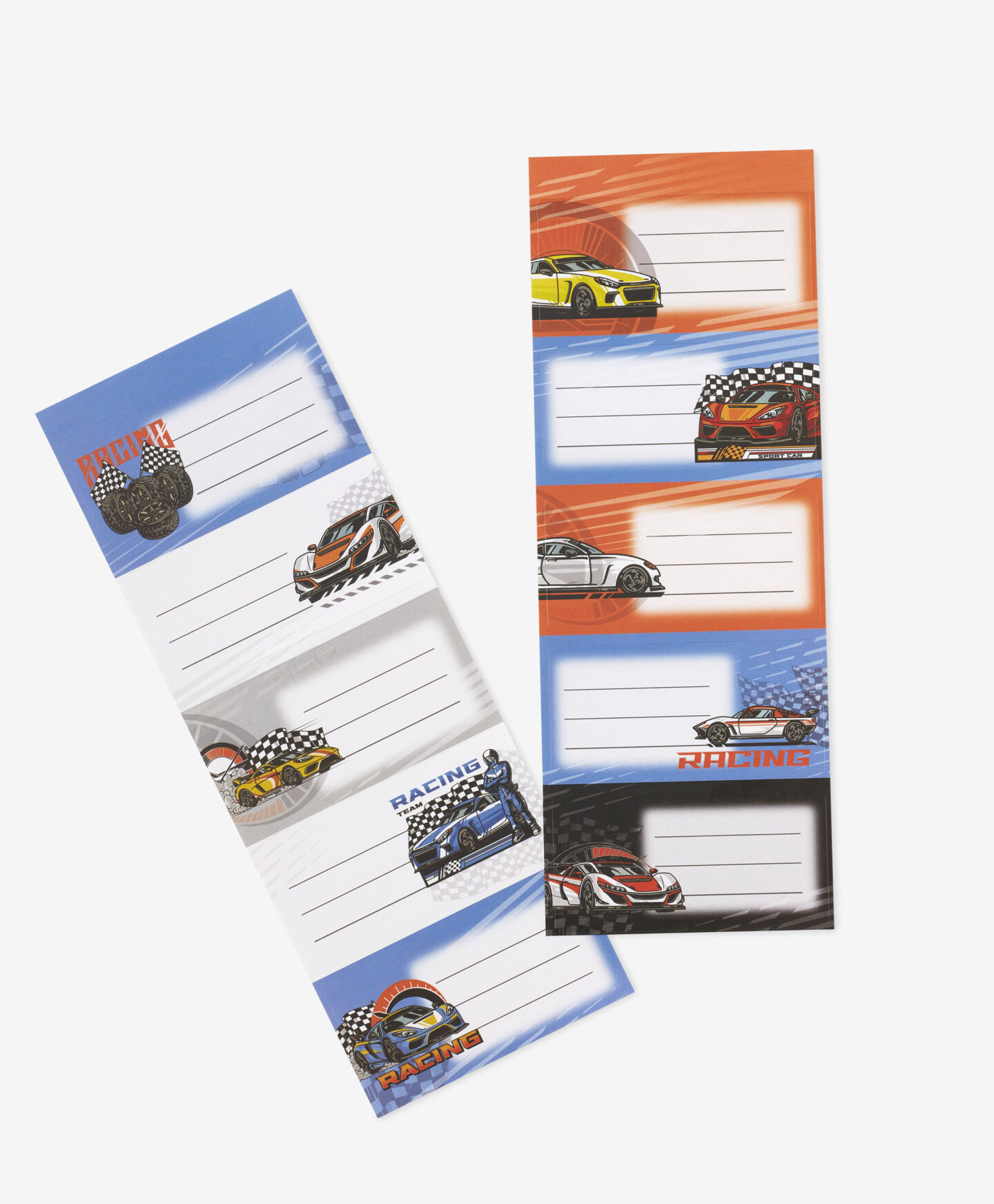 adesivi per quaderno automobili