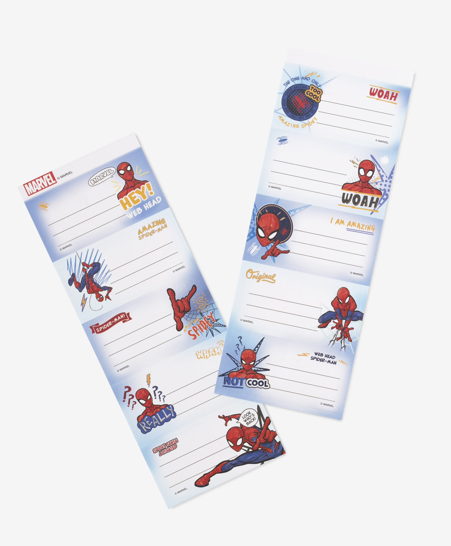 adesivi per quaderno spider man