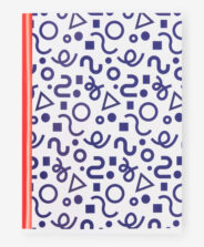 taccuino a quadretti con fantasia