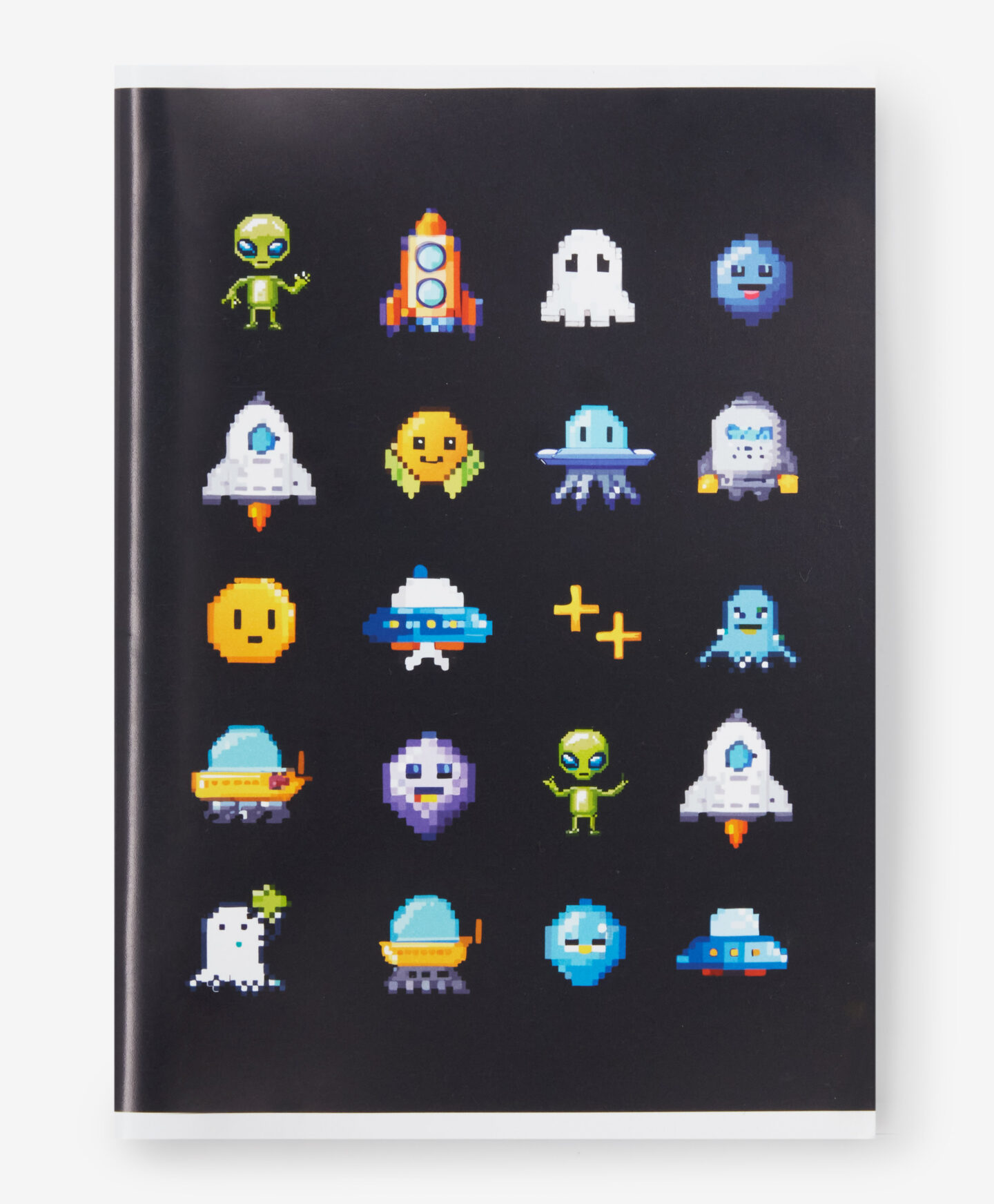 taccuino a quadretti con emoji