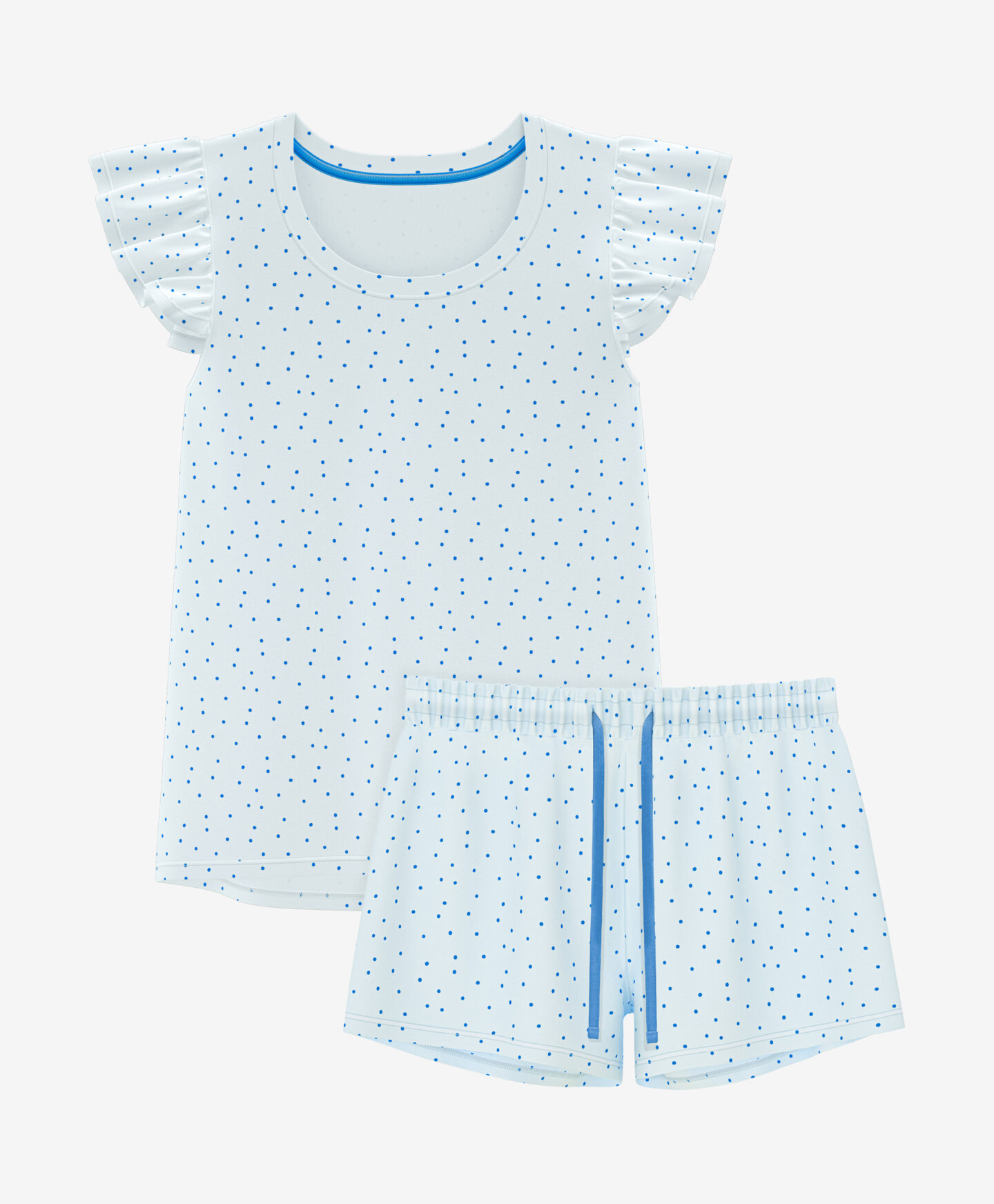 pigiama a pois blu da donna