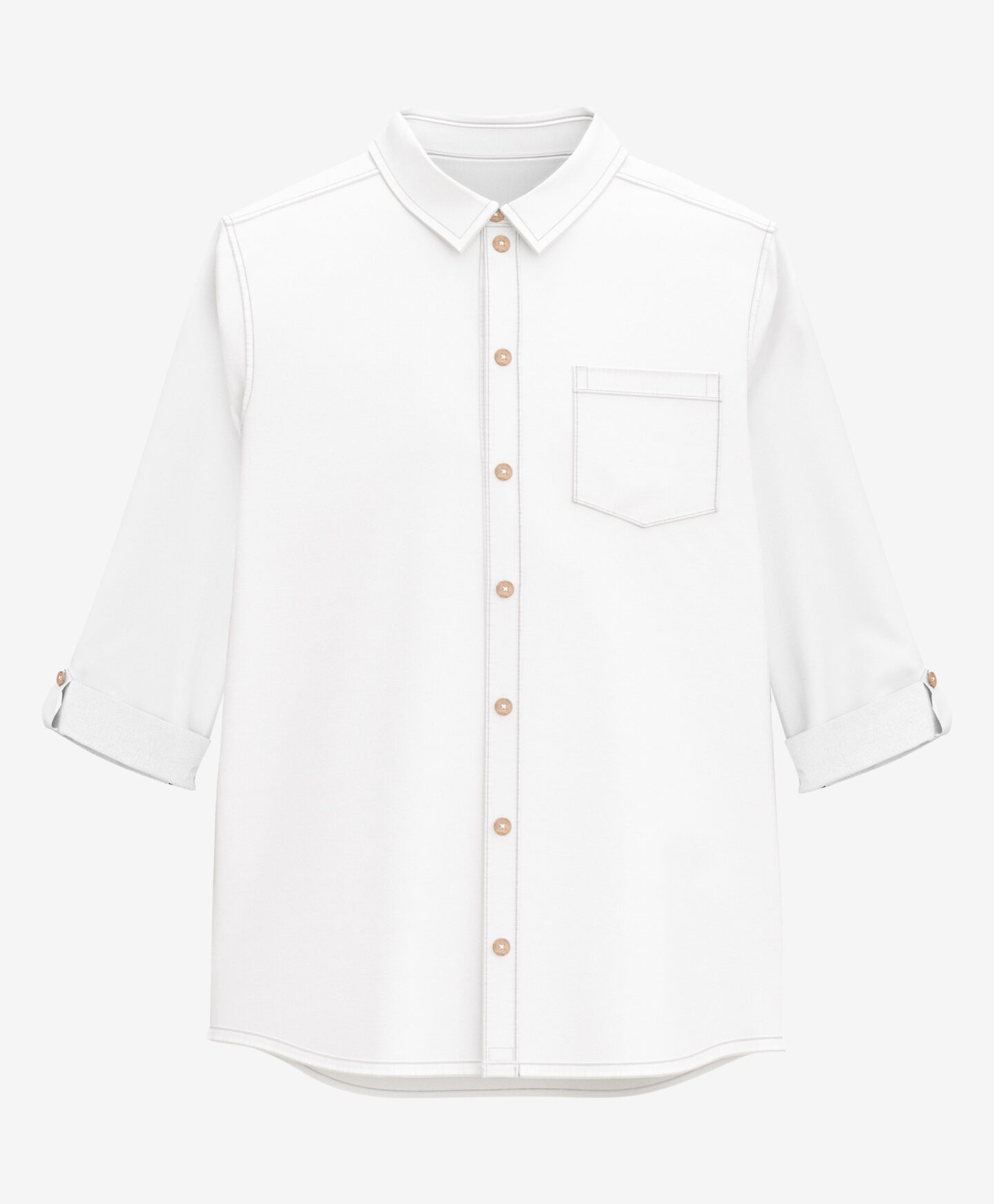 camicia bianca ragazzo con tasca
