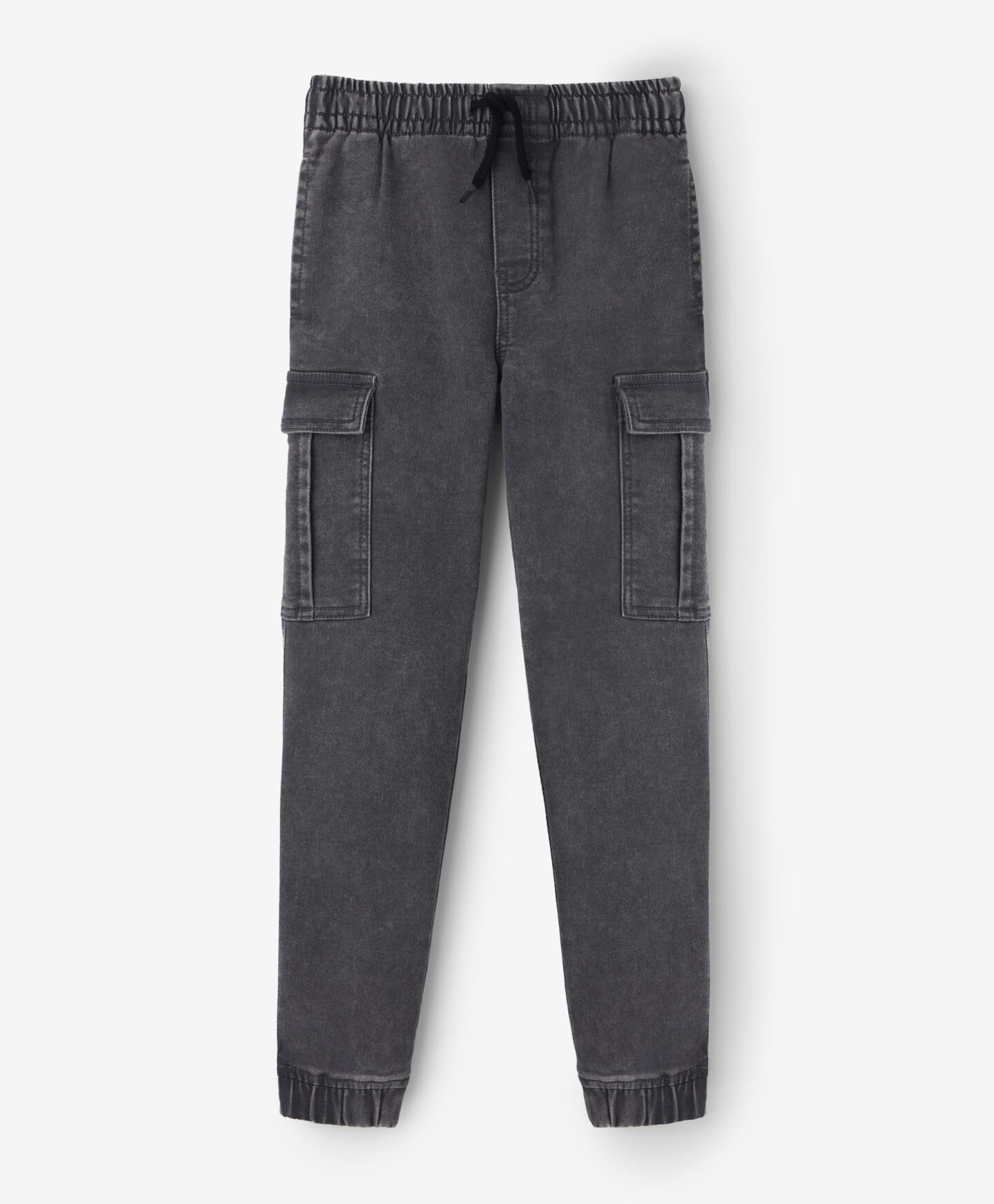 pantaloni grigi cargo da ragazzo