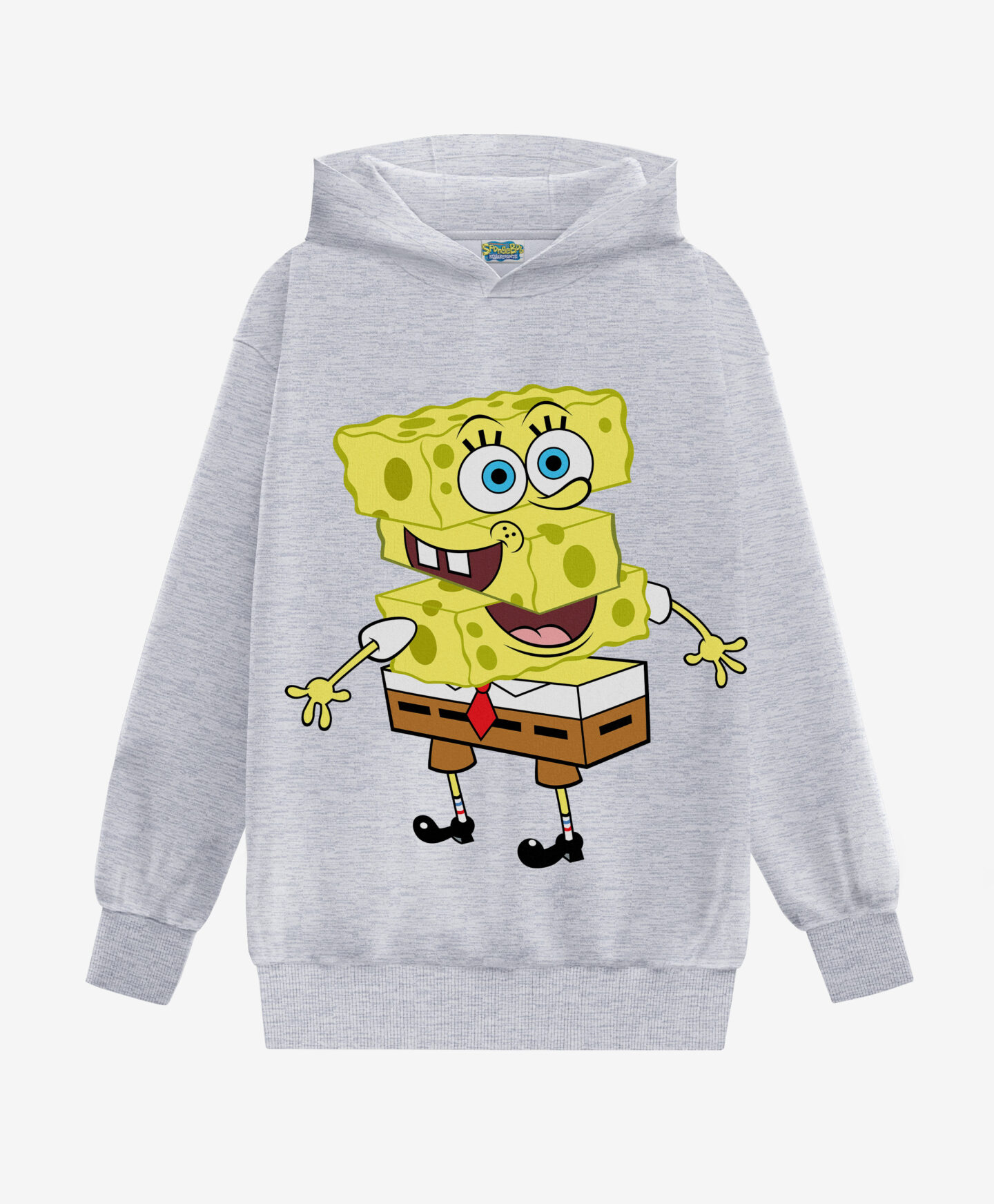 felpa grigia spongebob da ragazzo