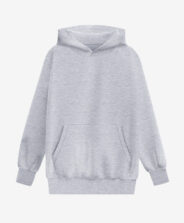 Bluza chłopięca z kieszenią kangurką szara