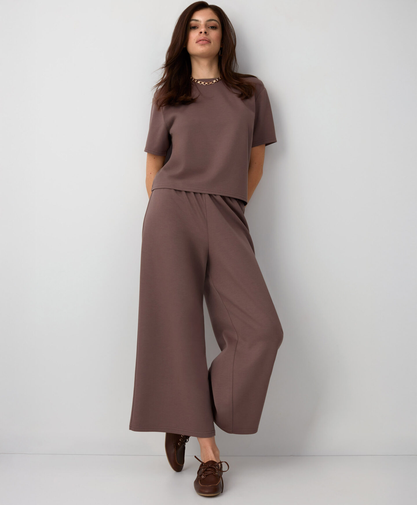 pantaloni sportivi beige da donna