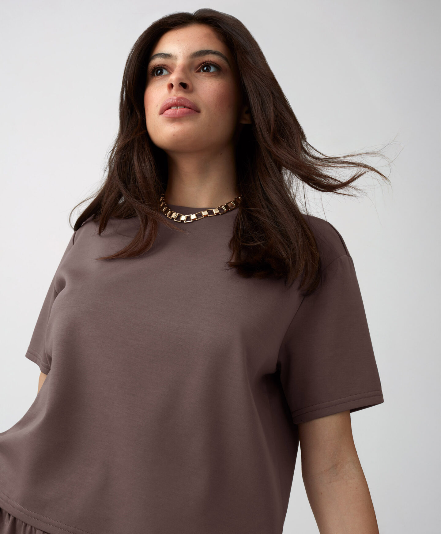 t-shirt beige da donna