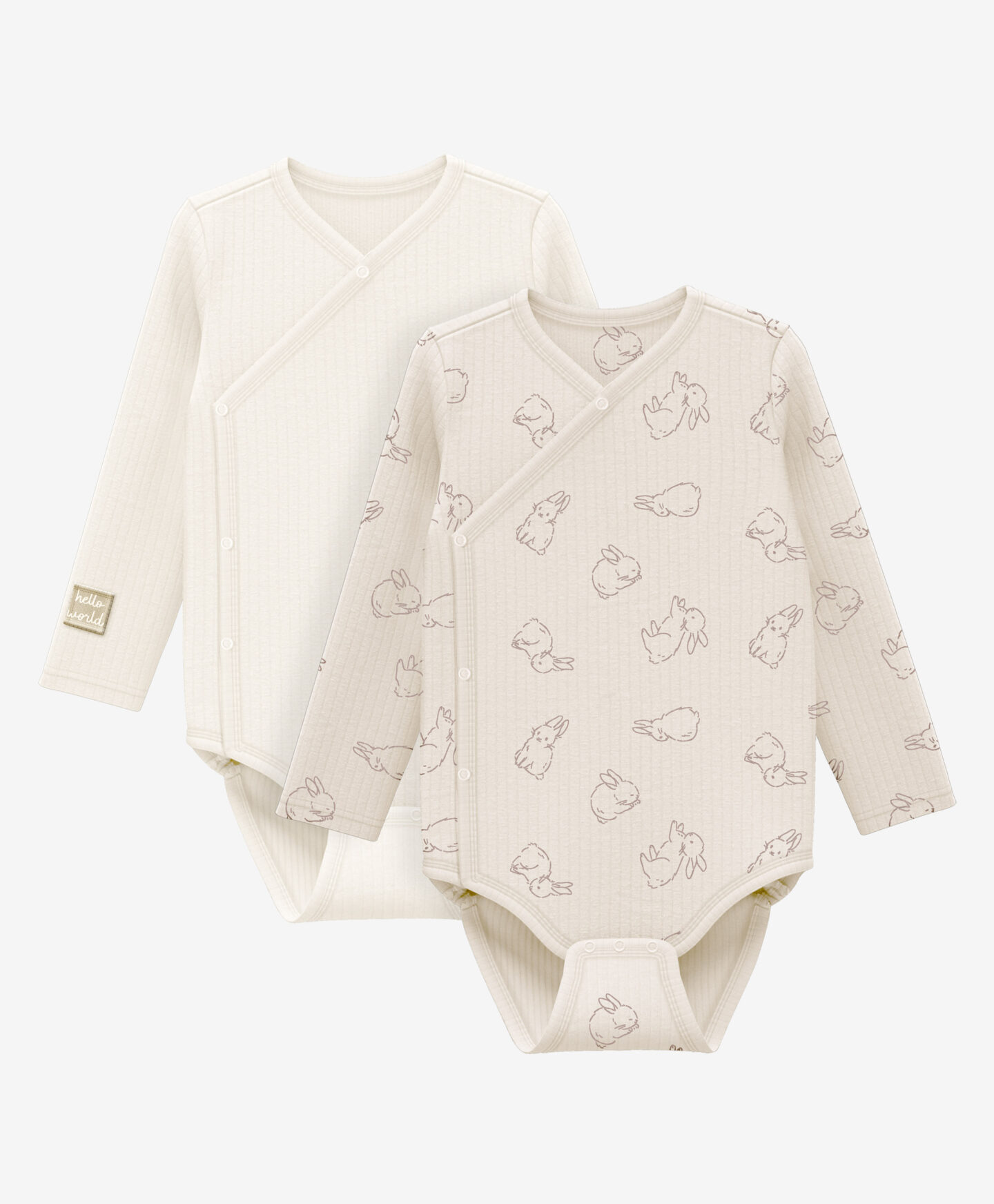 set body beige da neonato