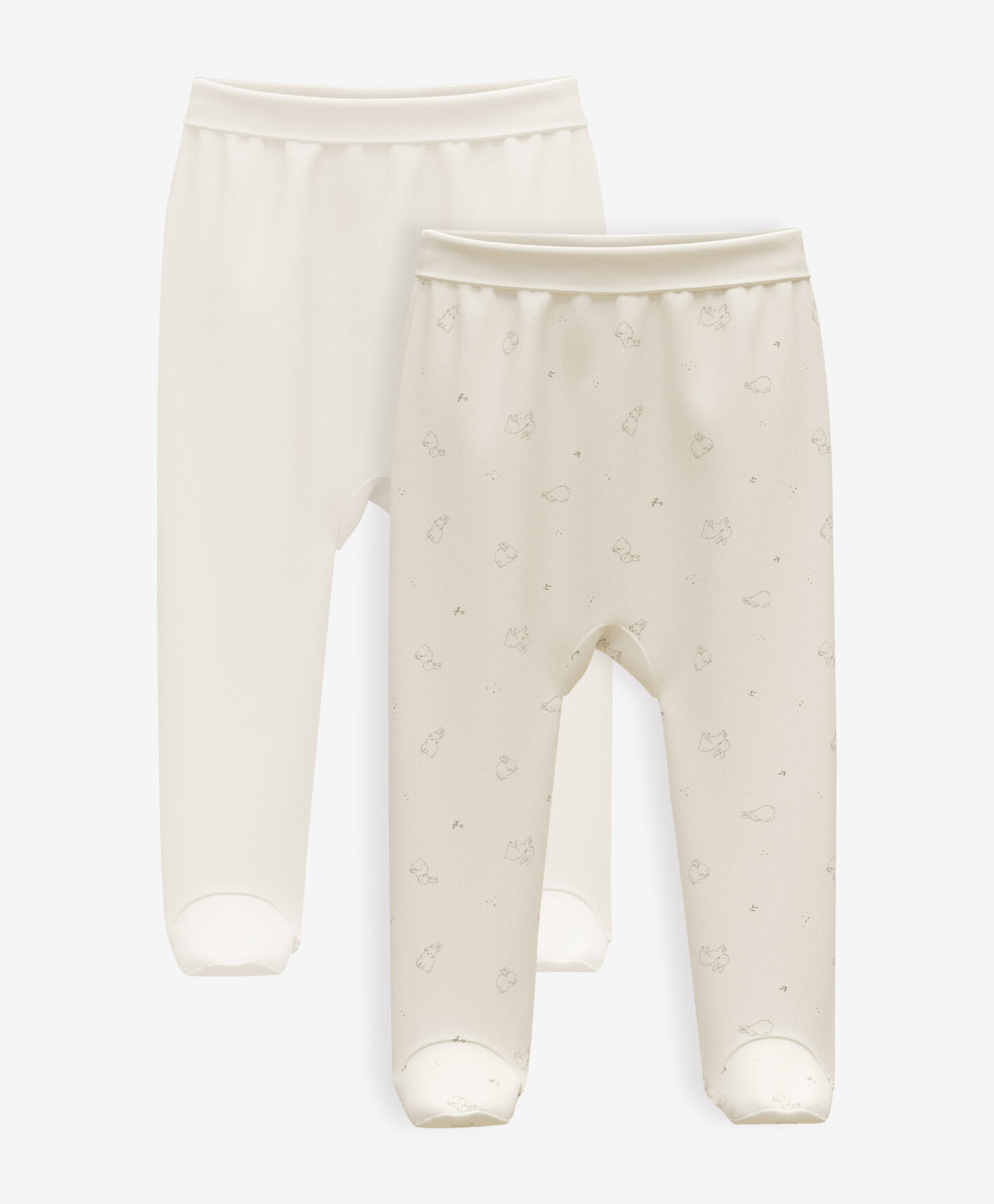 set leggings beige da neonata