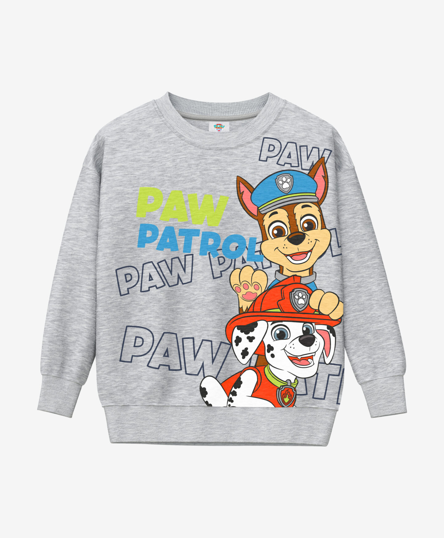 felpa grigia bambino paw patrol